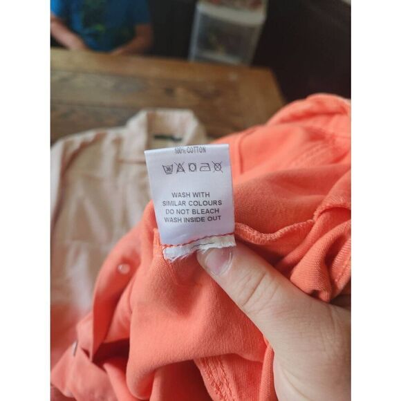 JADED LONDON LONG DENIM COAT OMBRE pink/white sz S/M - Picture 4 of 5